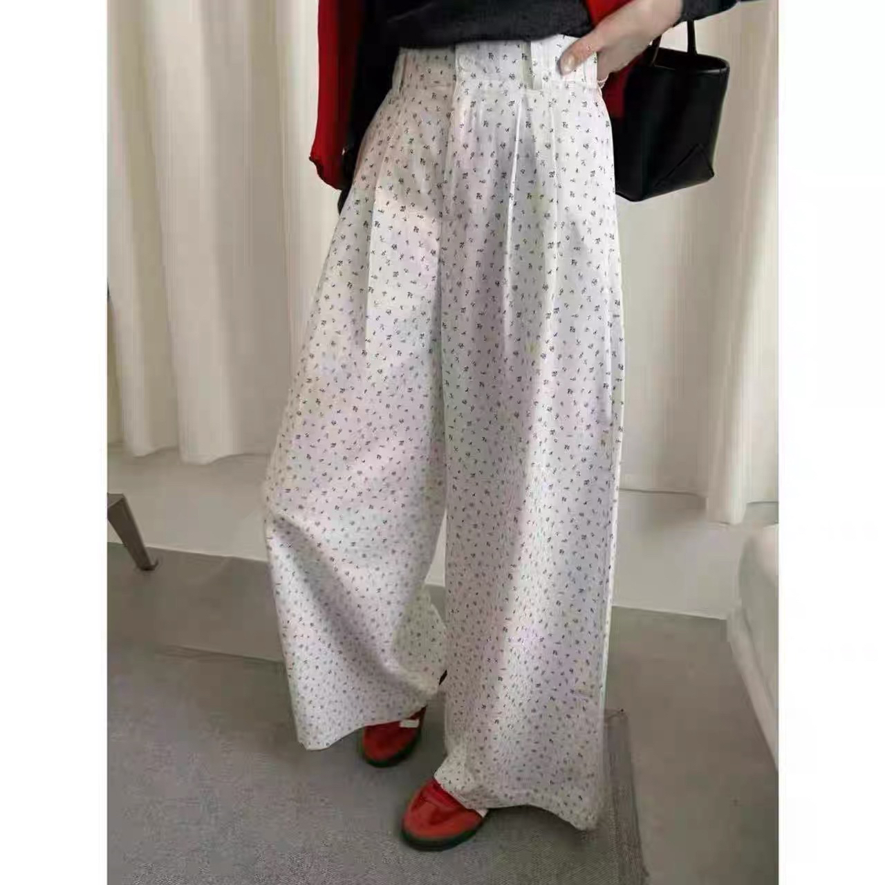 C2/8/8829波点花西装裤