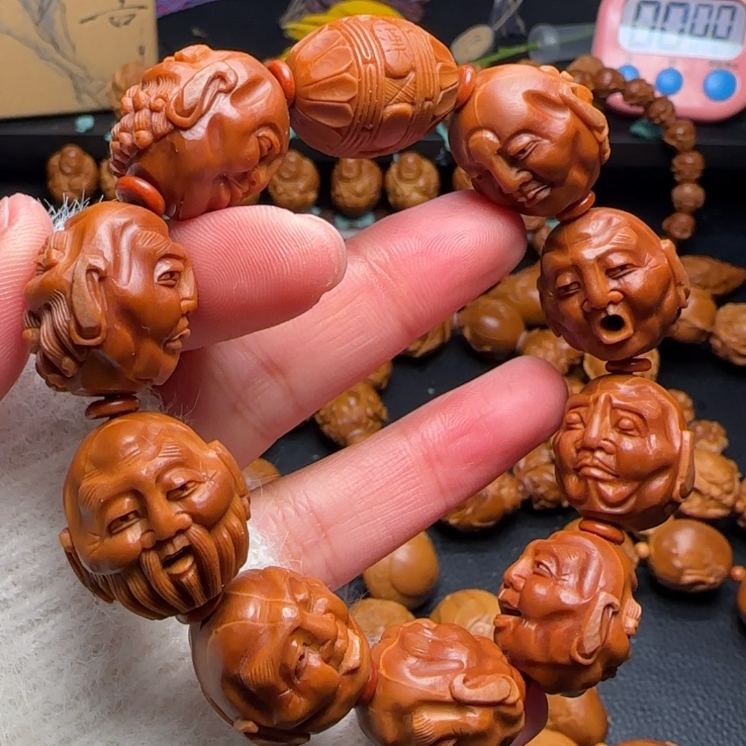 橄榄核手串/手链听*.纯手工罗汉