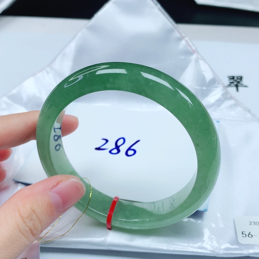 【闪购商品】翡翠未镶嵌手镯天然缅甸a货手镯56