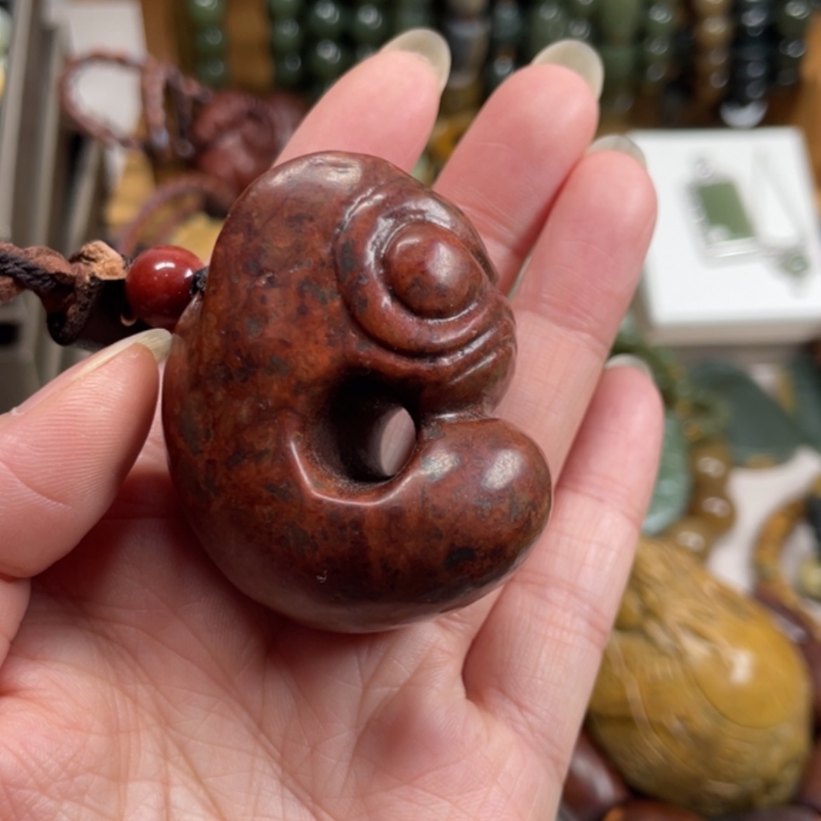 【闪购商品】岫岩河磨玉（透闪石质玉）手把件未镶嵌