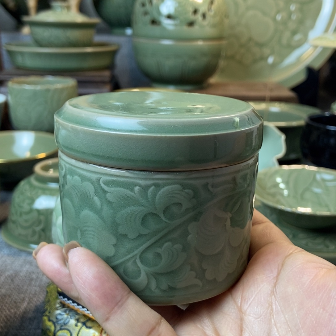 耀州窑干刻福利水滴我*风