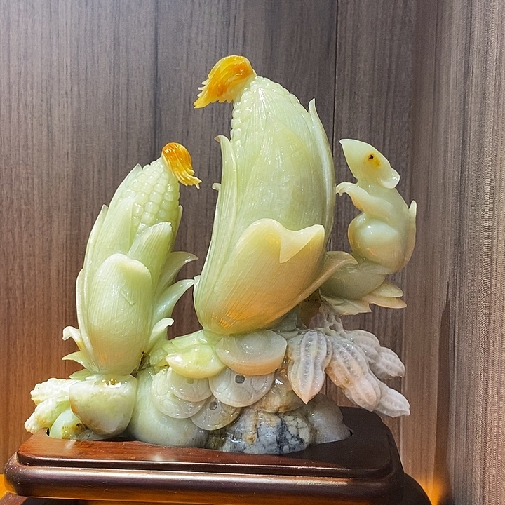 合金蛇纹石玉（覆膜）珠宝奇石
