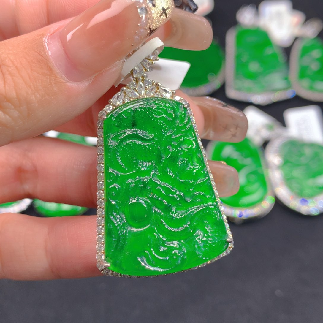 翡翠颈饰银S925镶嵌1111111111