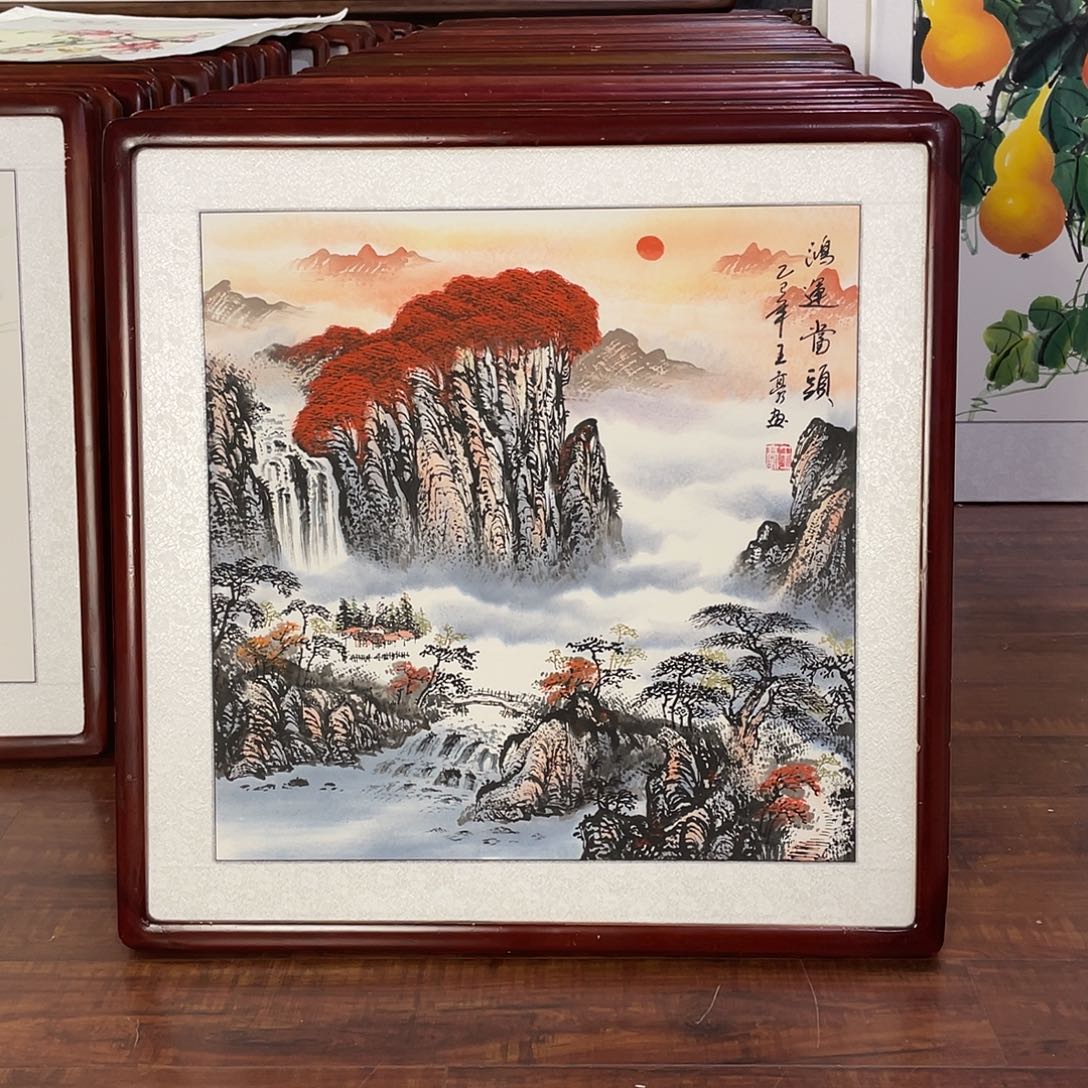 国画带框尺寸63*63厘米