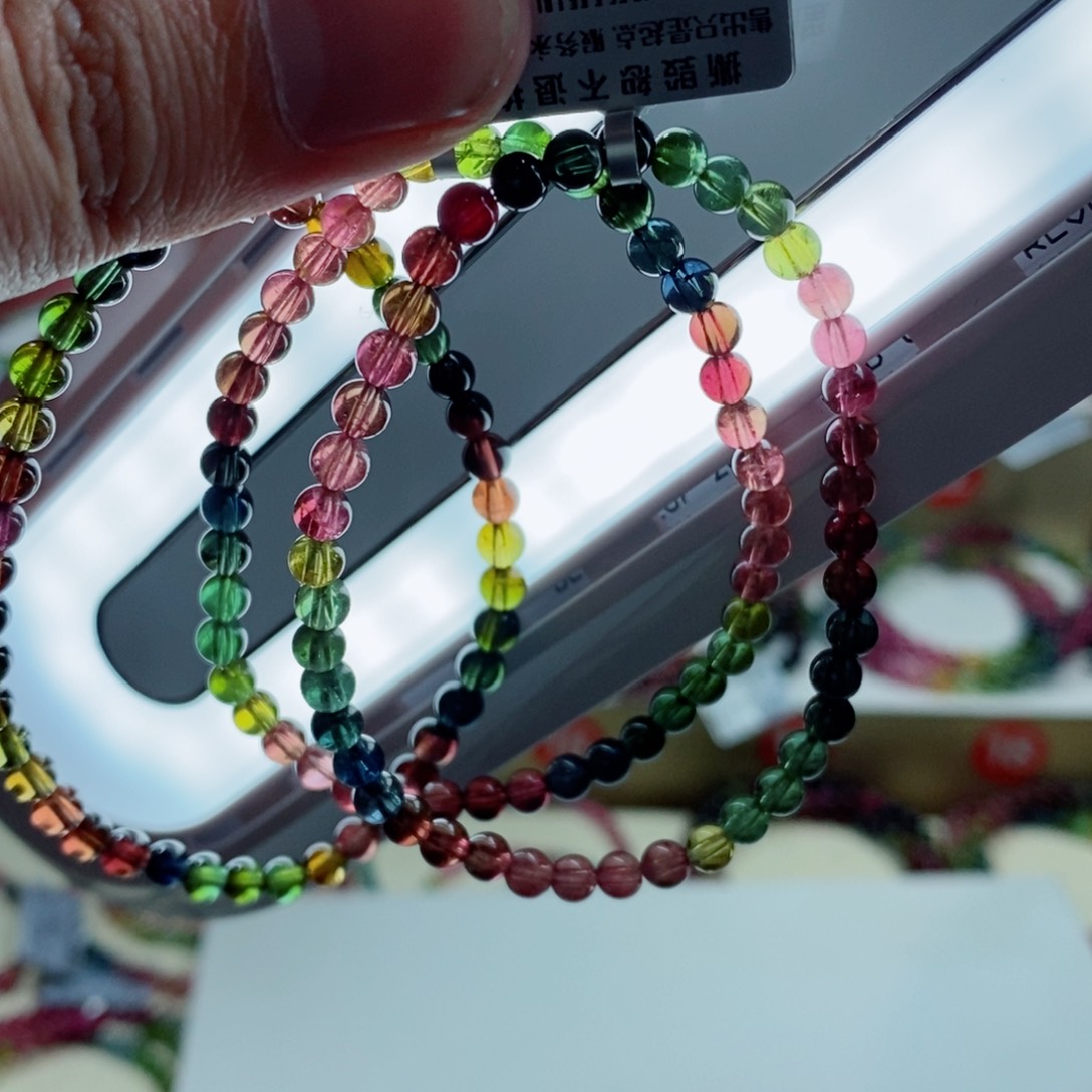 碧玺手链未镶嵌多样性发一条