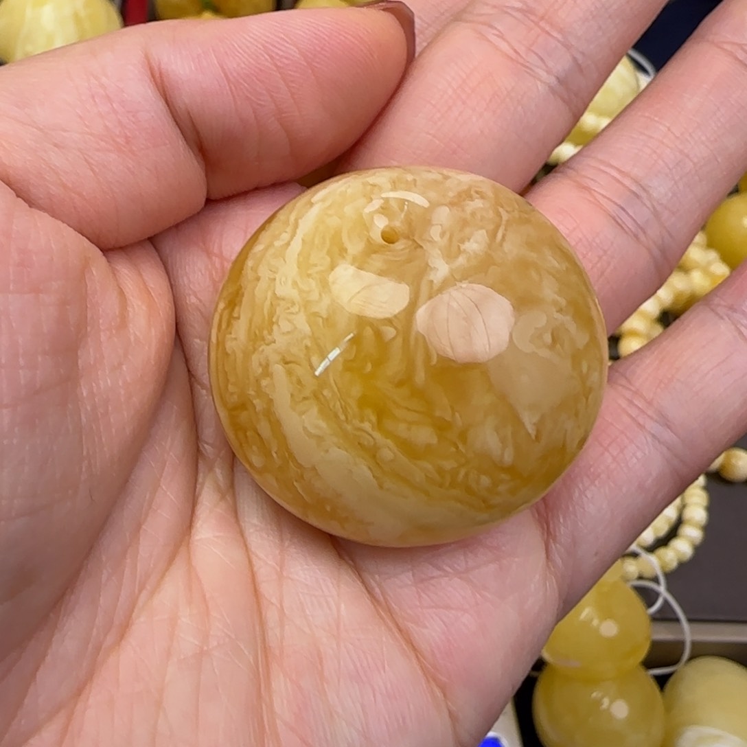 蜜蜡颈饰未镶嵌天然蜜蜡