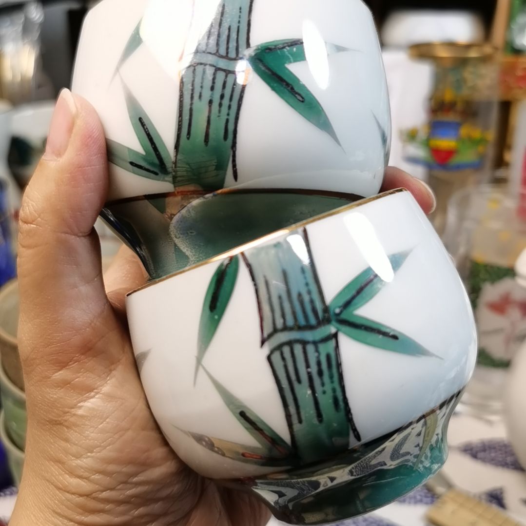 紫砂茶案陶瓷杯子碟子小碗