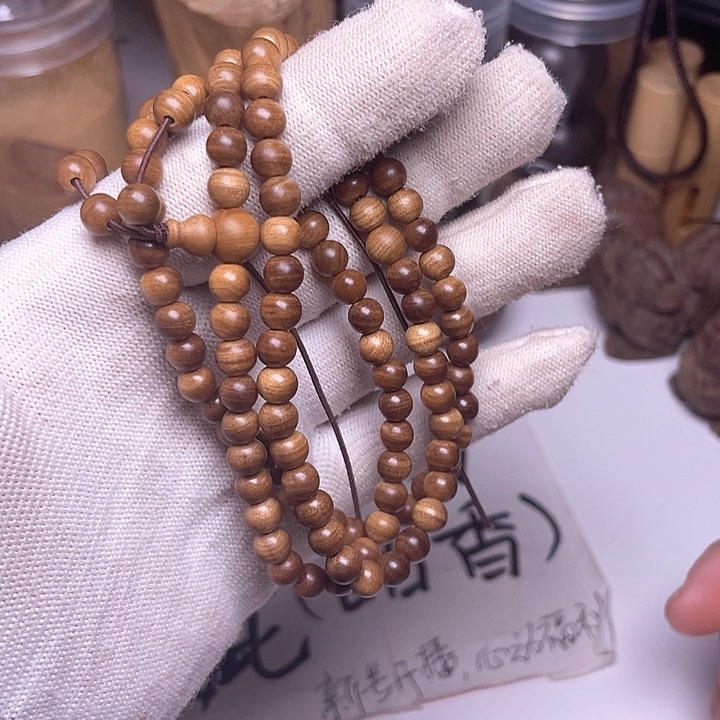 檀香木无事牌檀香木06/108横纹虎皮沉水微暇