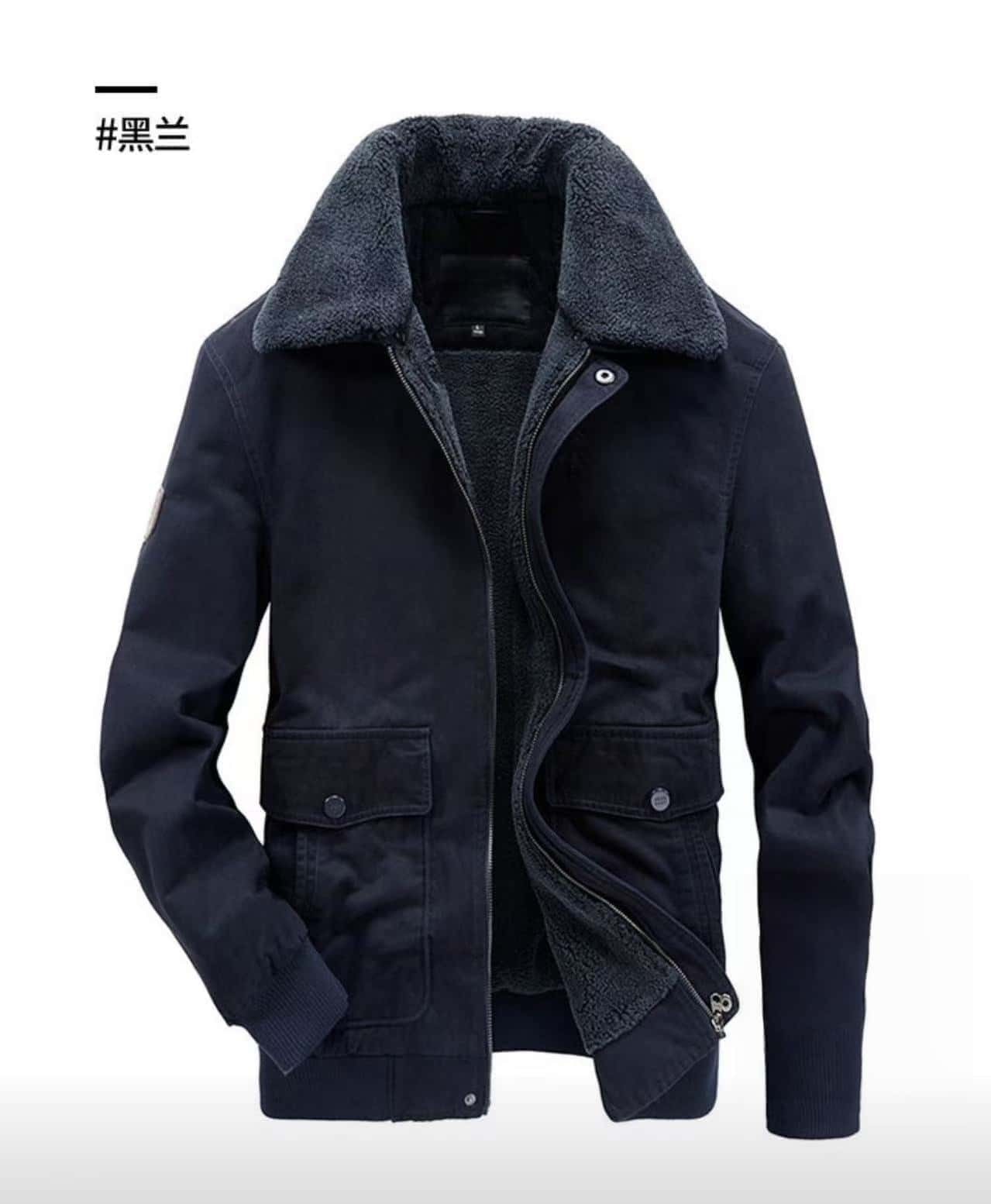 男士刺绣冬季商务休闲保暖棉服WKS-7119