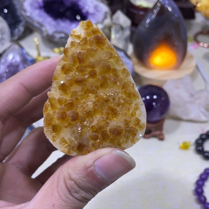 紫晶恐龙蛋未镶嵌