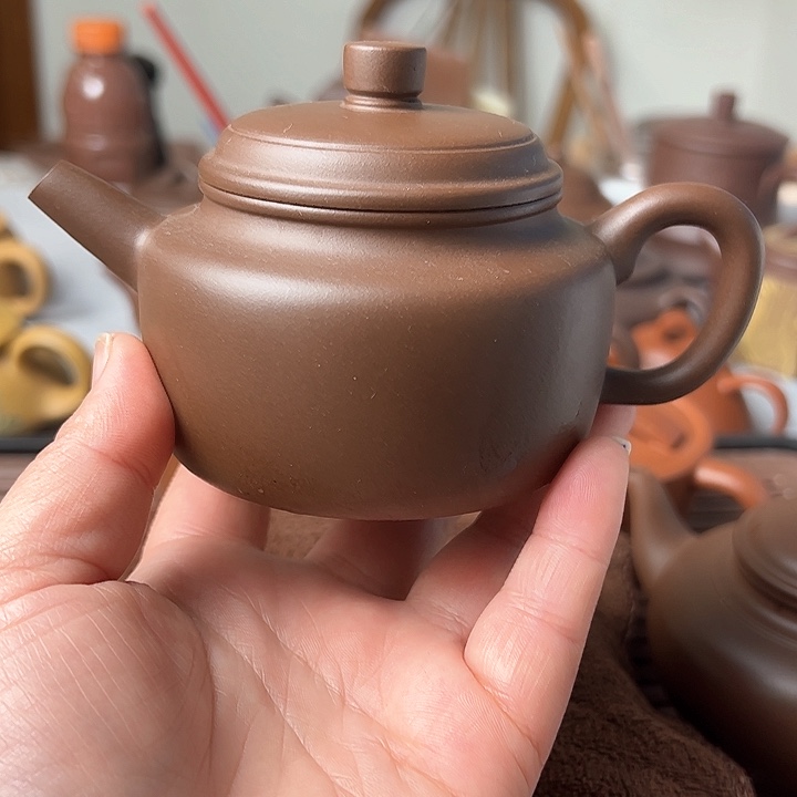 紫砂茶壶德钟壶 原矿底槽清200cc