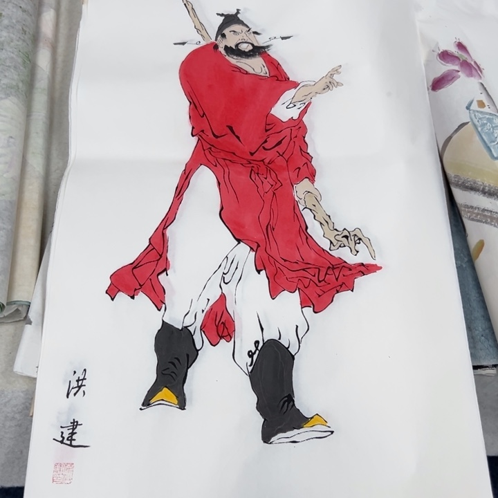 国画宣纸纯手绘字画