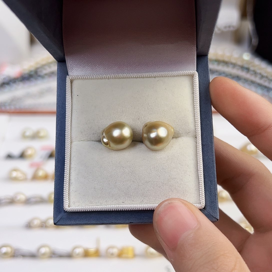 海水珍珠耳饰未镶嵌