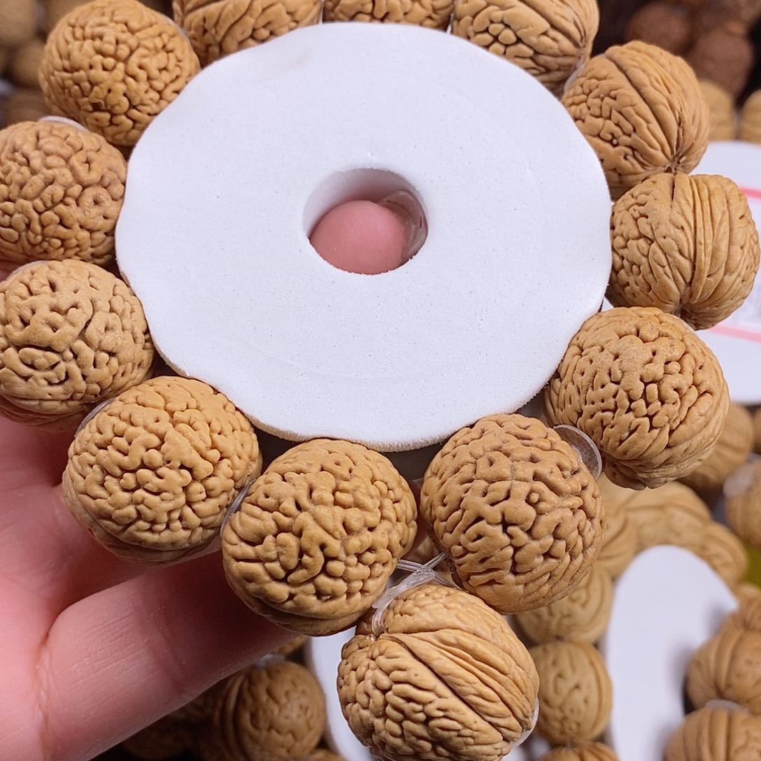 桃核手串祥*老树龙鳞王23