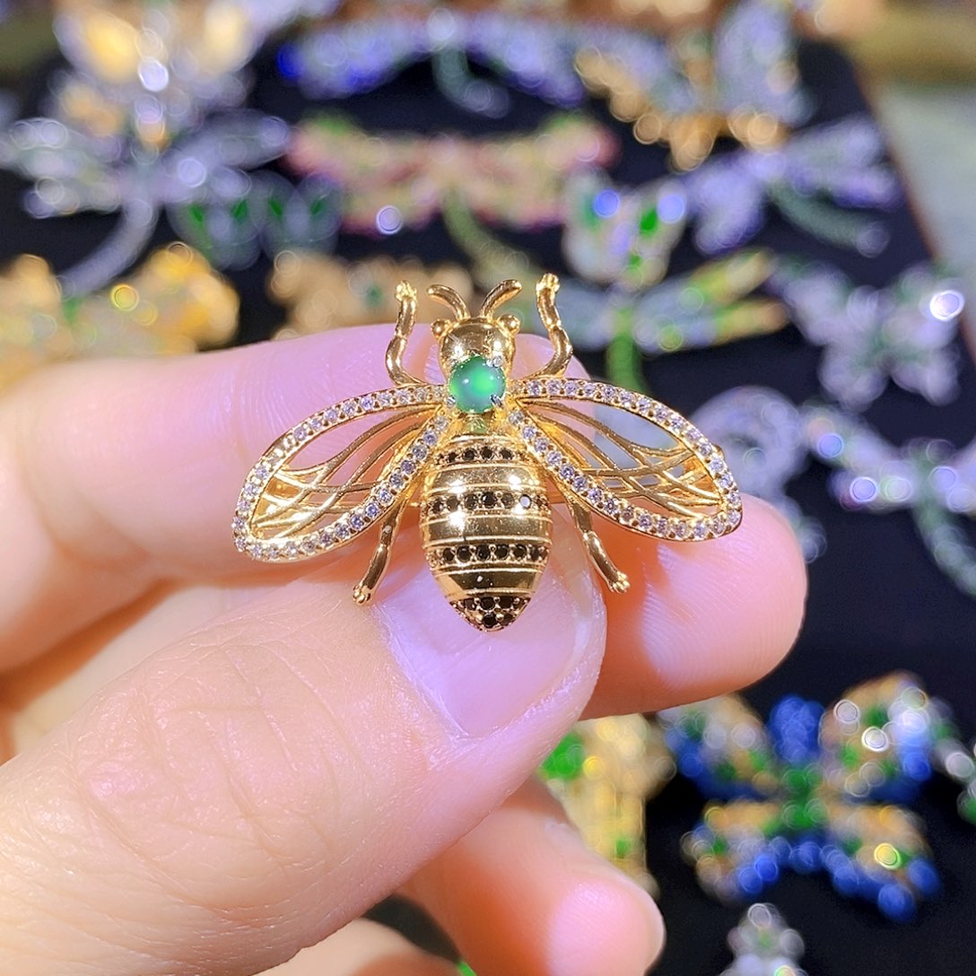 吊坠(不含链)银S925镶嵌翡翠