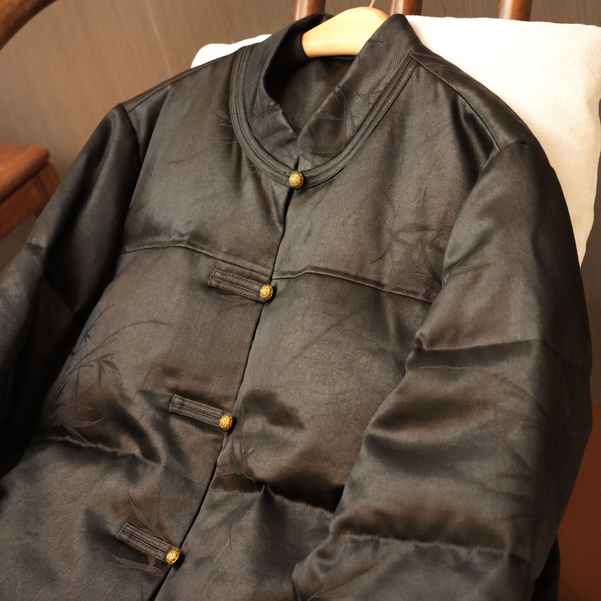 『墨琛』新中式桑蚕丝国风鹅绒服DHWW6839