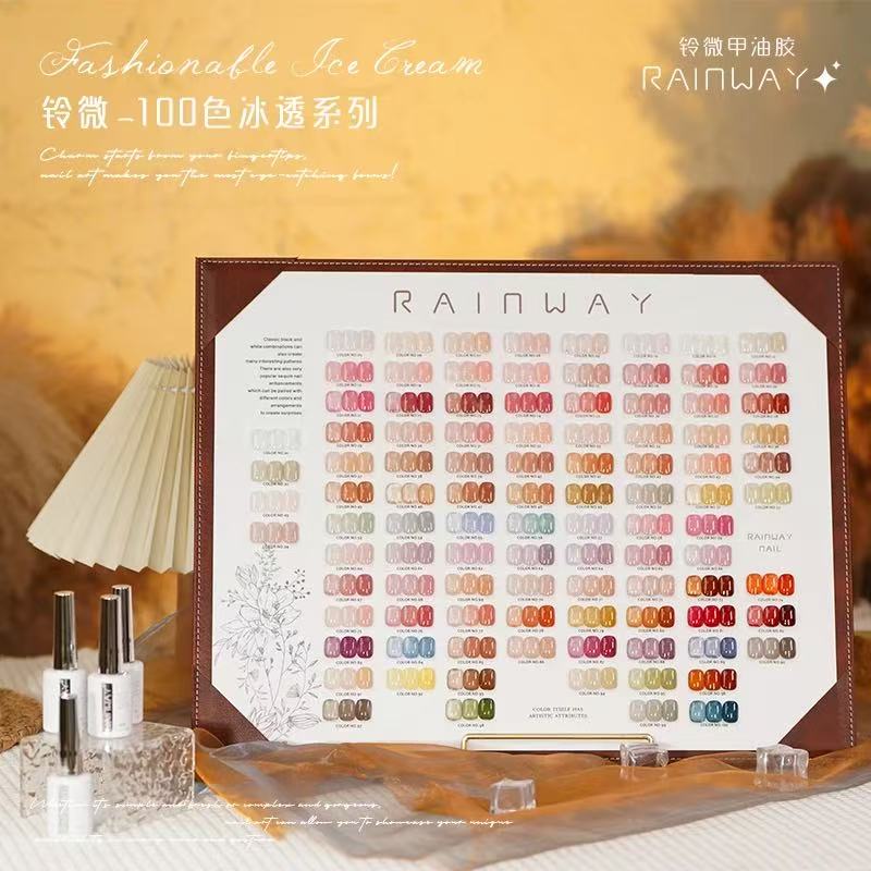 100色铃微冰透2025年新款流行色甲油胶 美甲店开店专用