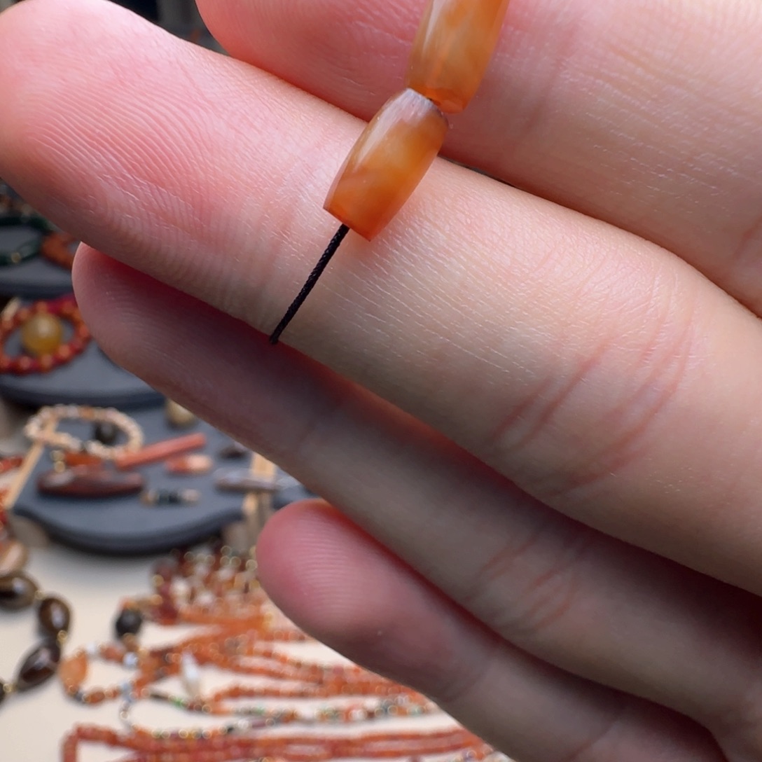 玛瑙/玉髓颈饰合金