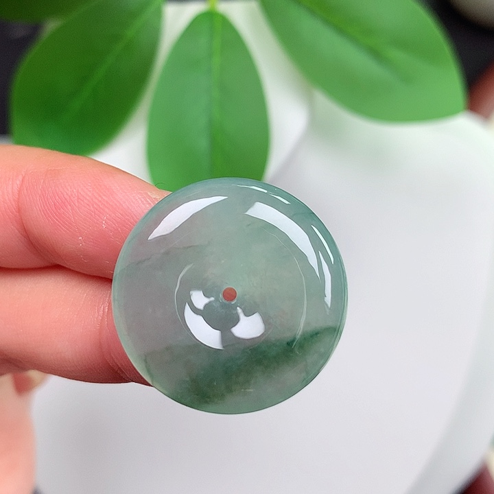 颈饰未镶嵌翡翠平安扣 24.2x5.3mm