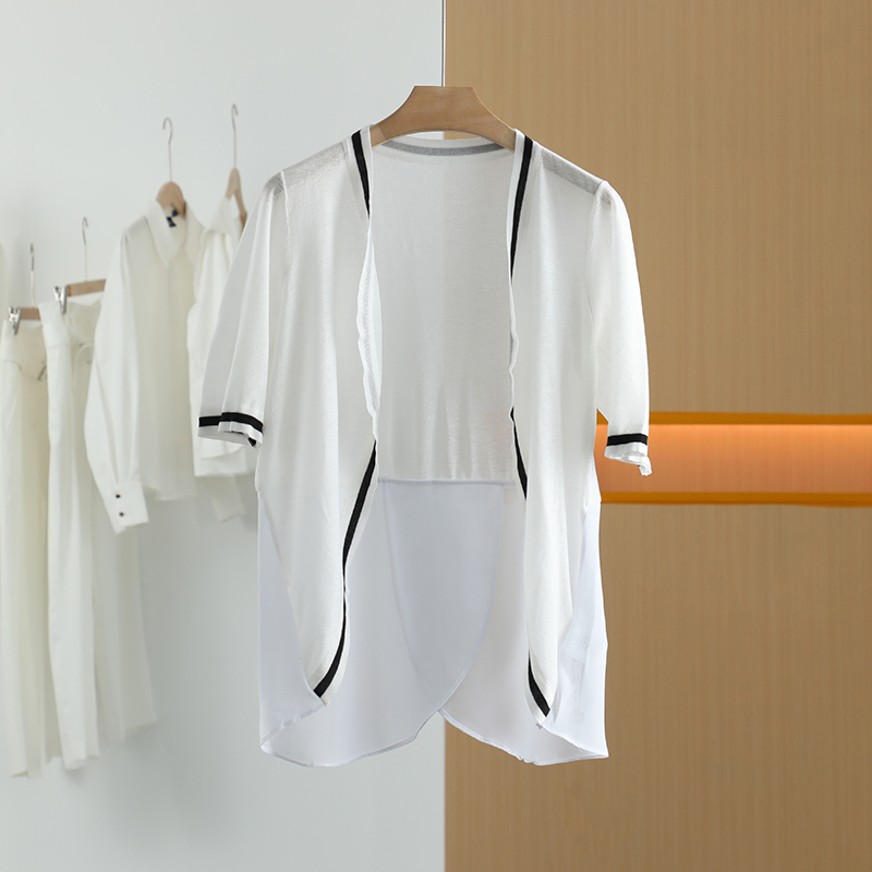 【半价q仓-唐长老自营】货号Y0735女装春秋新款简约休闲针织衫YL