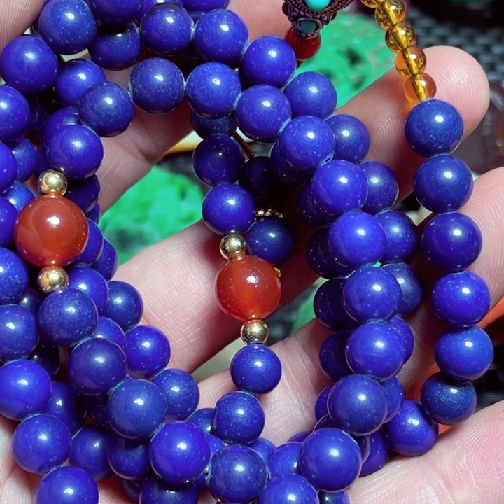 白玉菩提手串漂亮