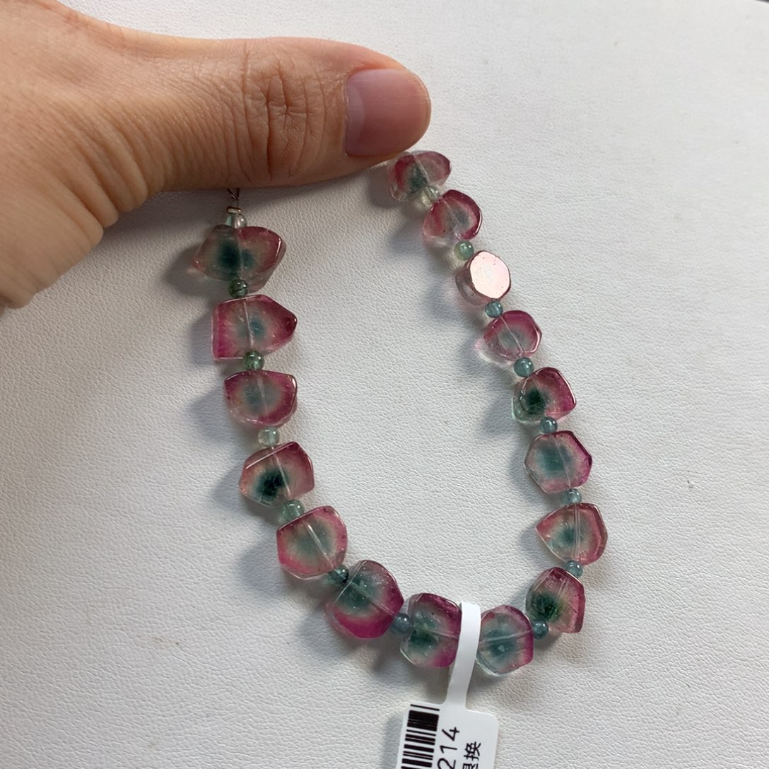 碧玺未镶嵌手链手链