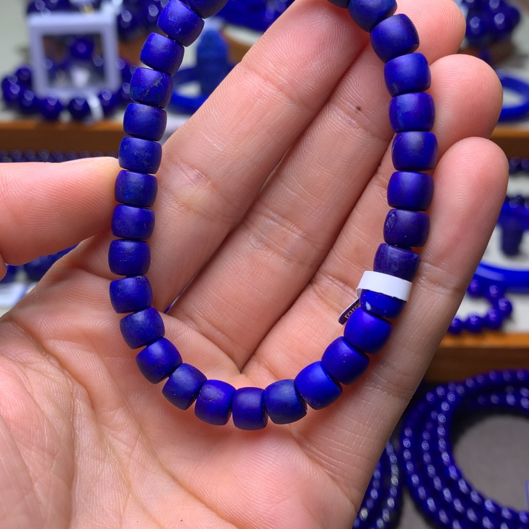 青金石手串未镶嵌7mm176