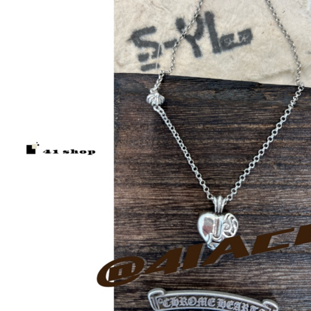 铜合金项链 A533 爱心藤蔓精致克克项链