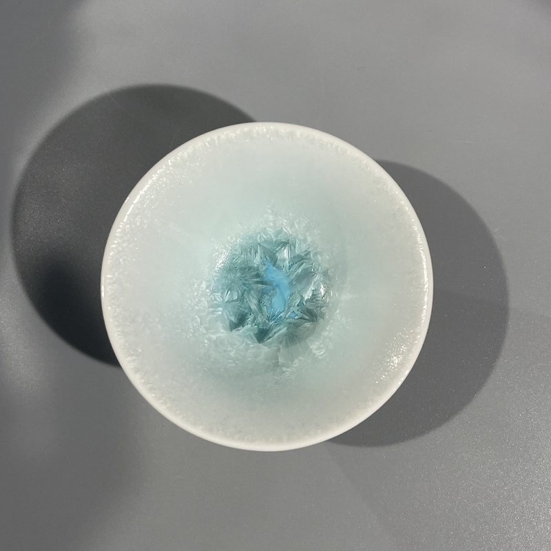 12号 碎冰绿 小斗笠 茶杯 陶瓷 杯子