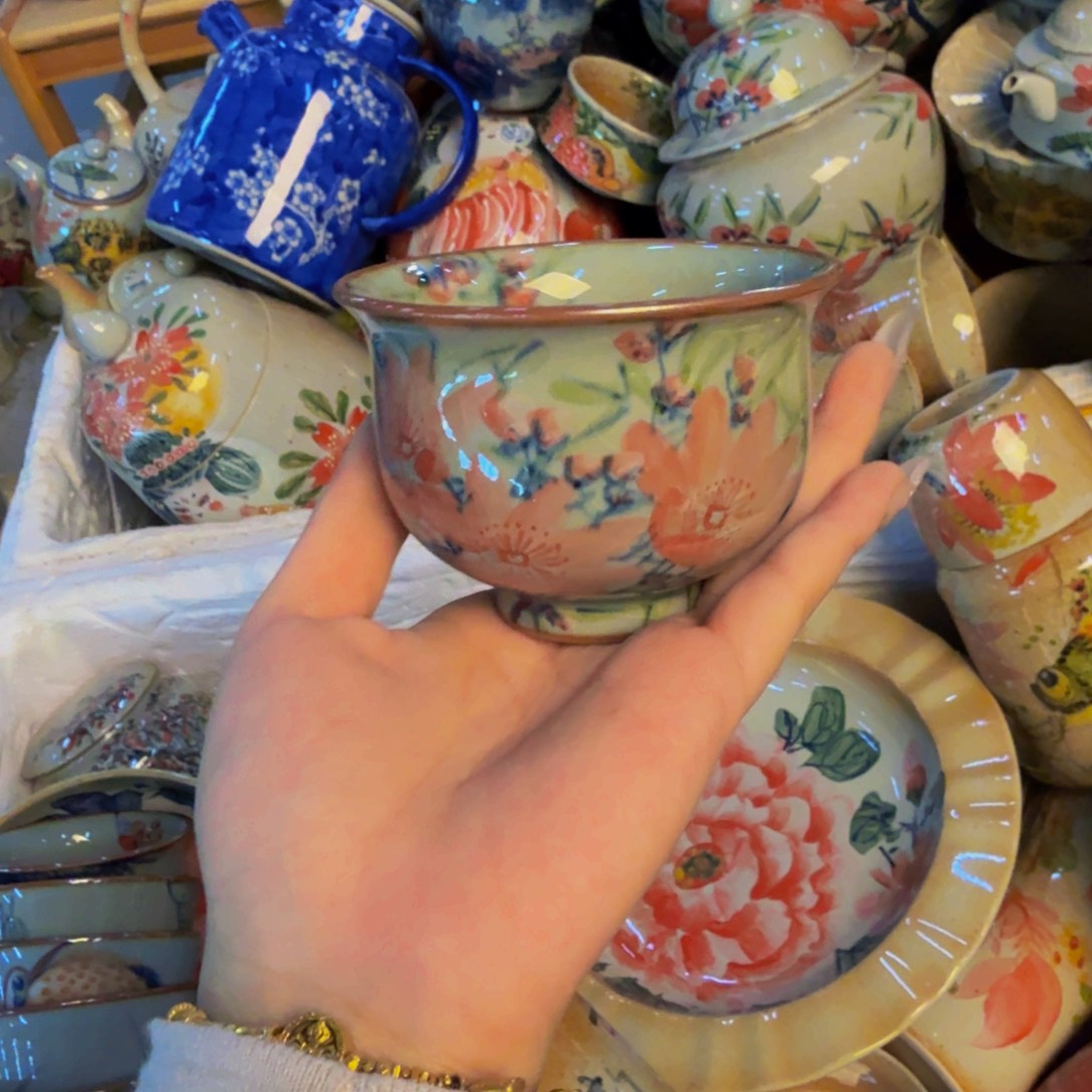 瓷片景德镇陶瓷手工手绘