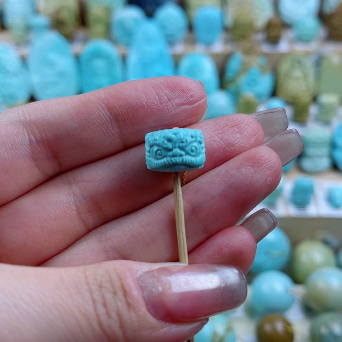 绿松石未镶嵌珠宝奇石13mm