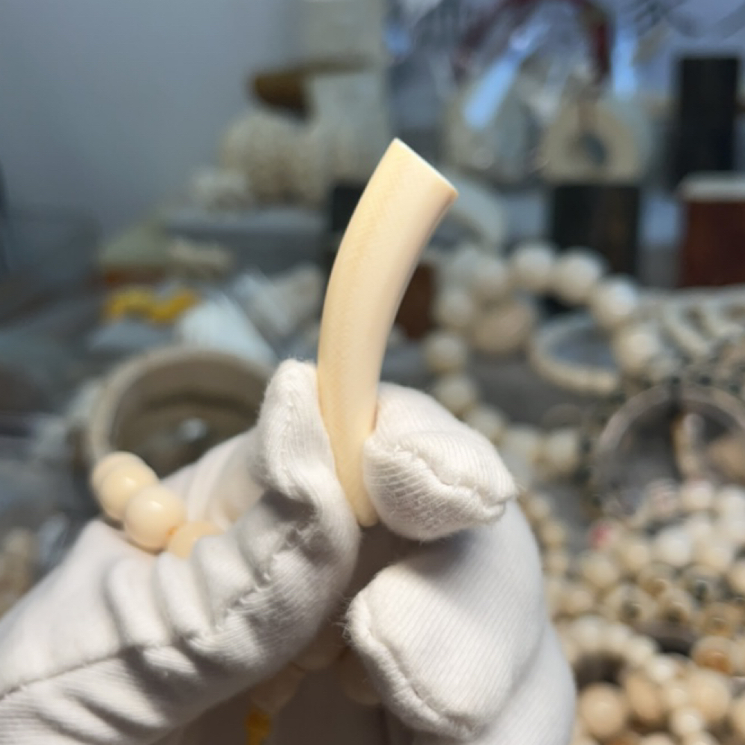 天然猛犸牙尖支持鉴定保真假一罚四原生态冰料满纹