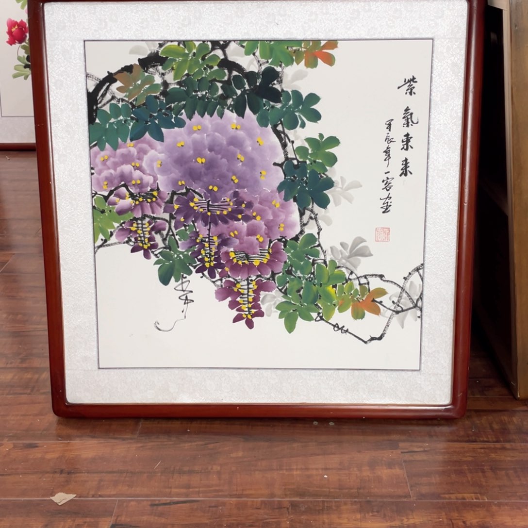 国画带框尺寸63*63厘米