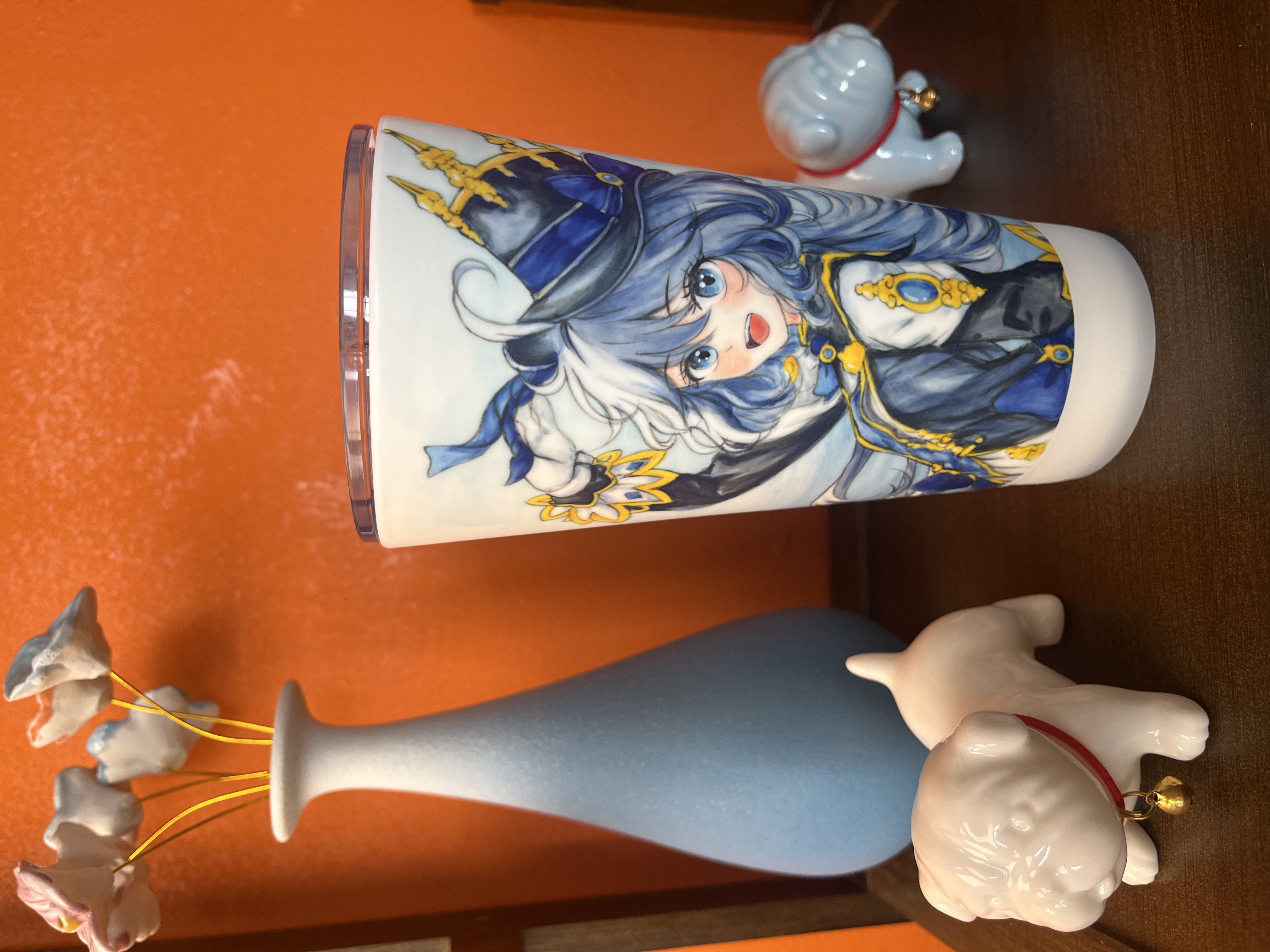 (瓷语) 元神角色  八重神子卡通人物水杯