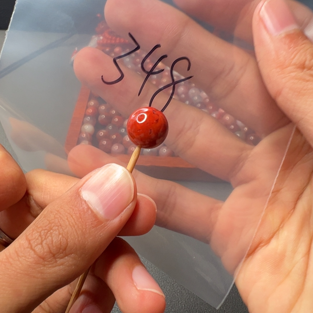 南红玛瑙未镶嵌348号南红单珠12+