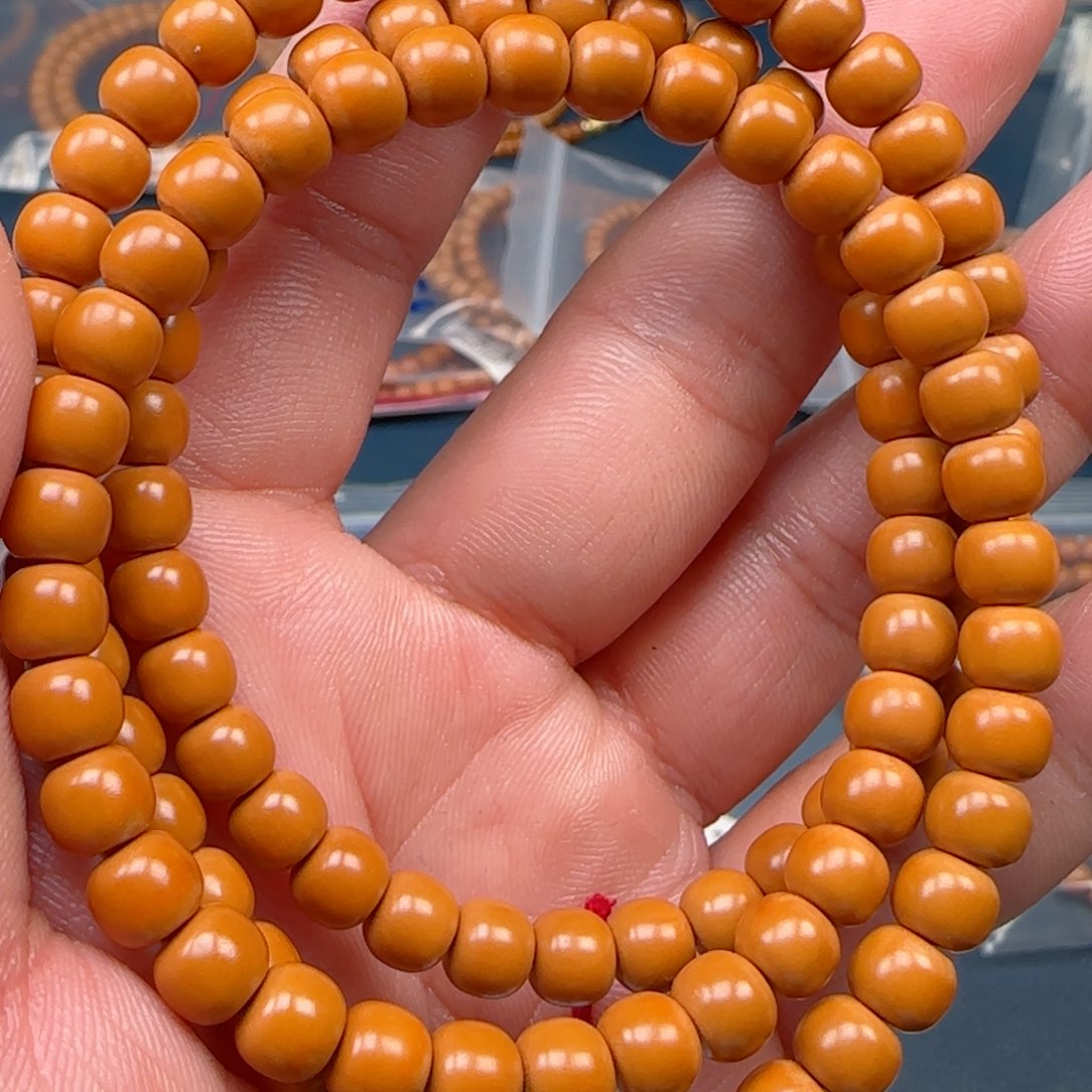 手串橄榄核老挝SSS级核尖极限弧尺寸6.7全无白