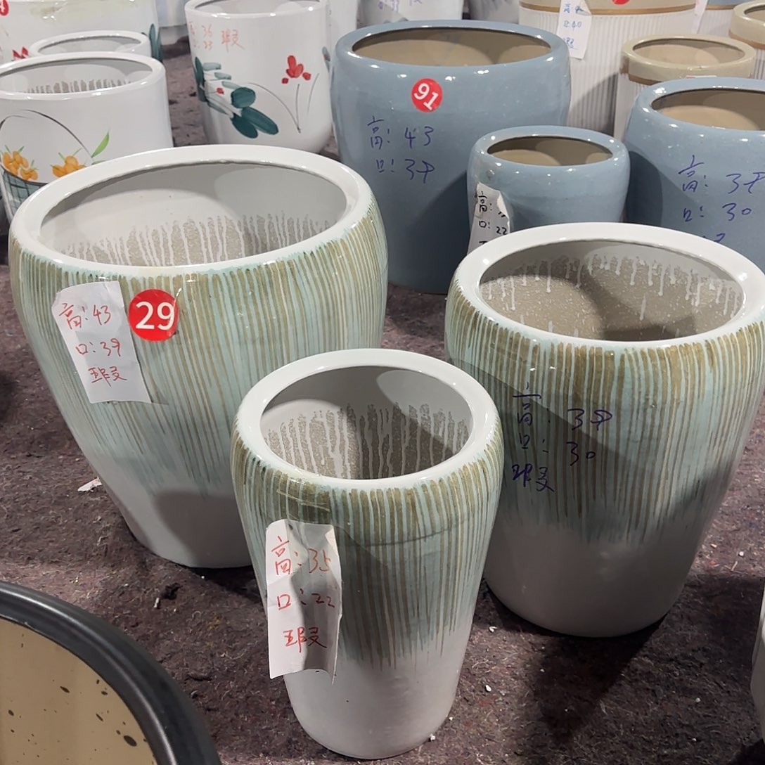 苹果拉丝一套三个花盆