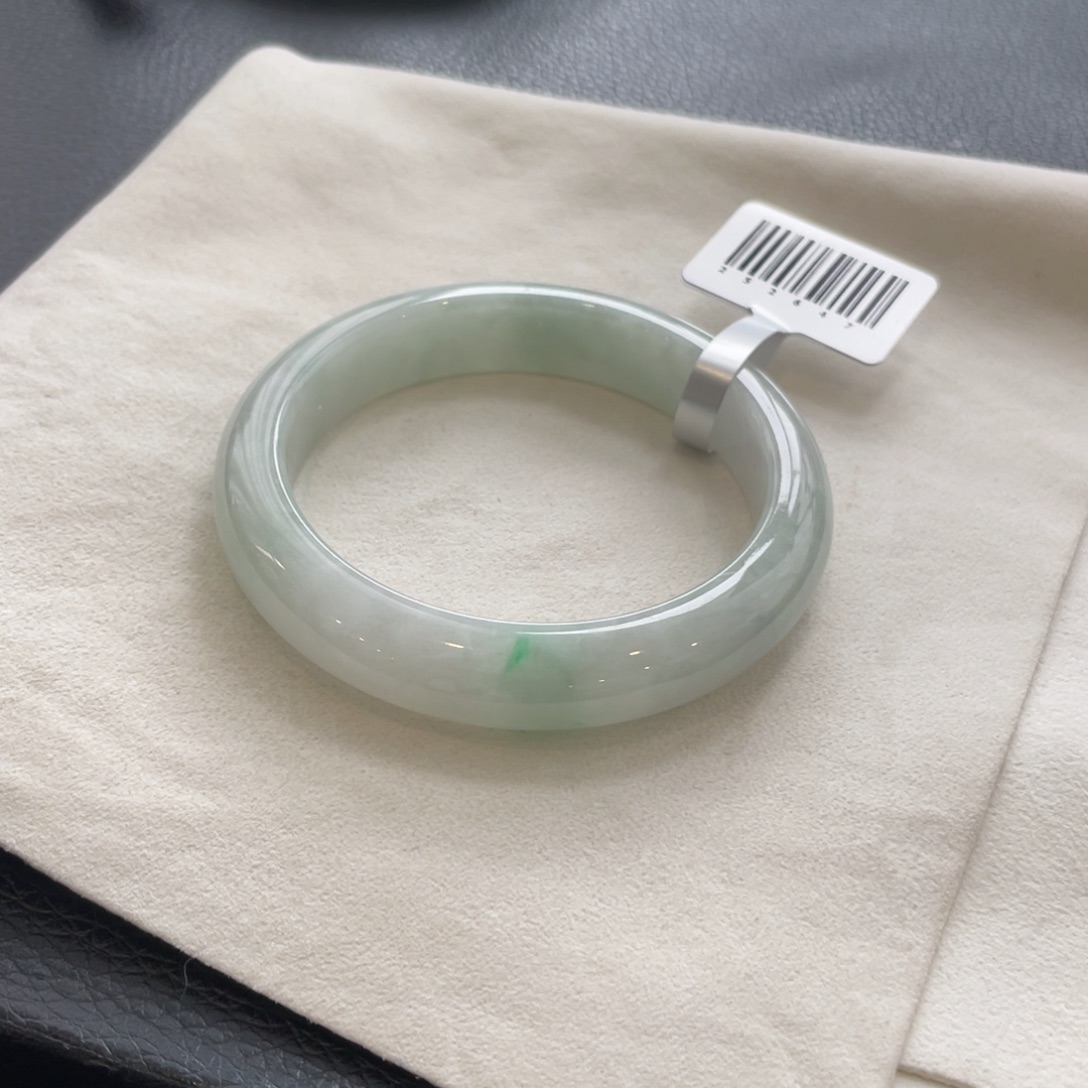 翡翠未镶嵌手镯纹55.6