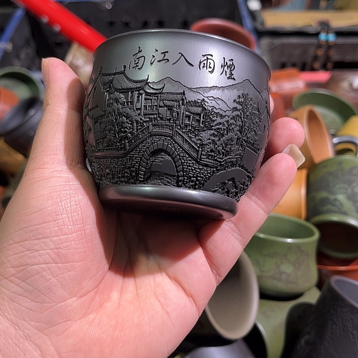 茶杯紫砂全手工紫砂主人杯
