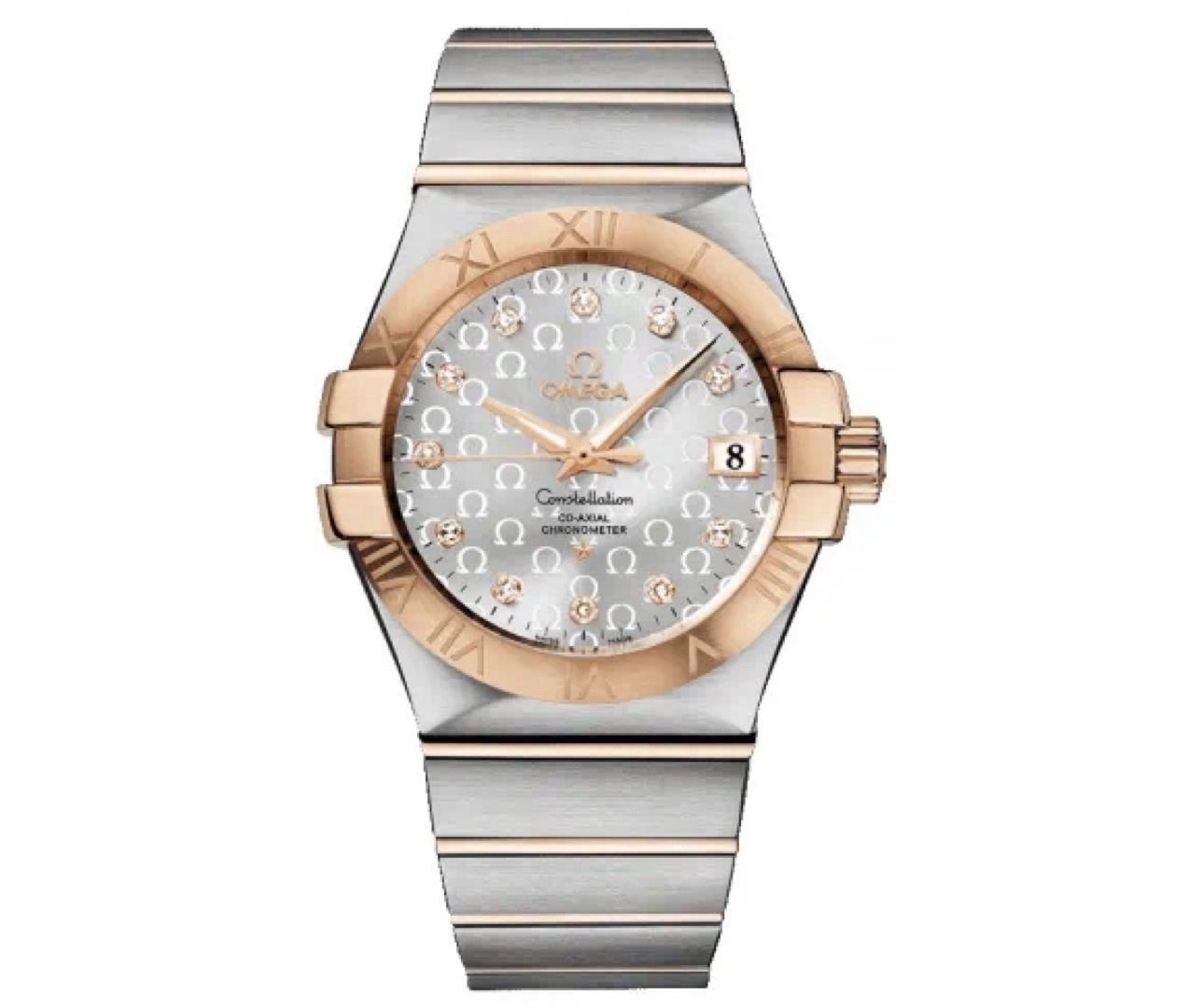 99新 Omega/欧米茄 星座系列/男表/机械/男士/玫瑰金