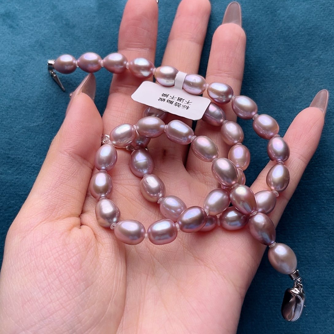 淡水珍珠项链银S925镶嵌