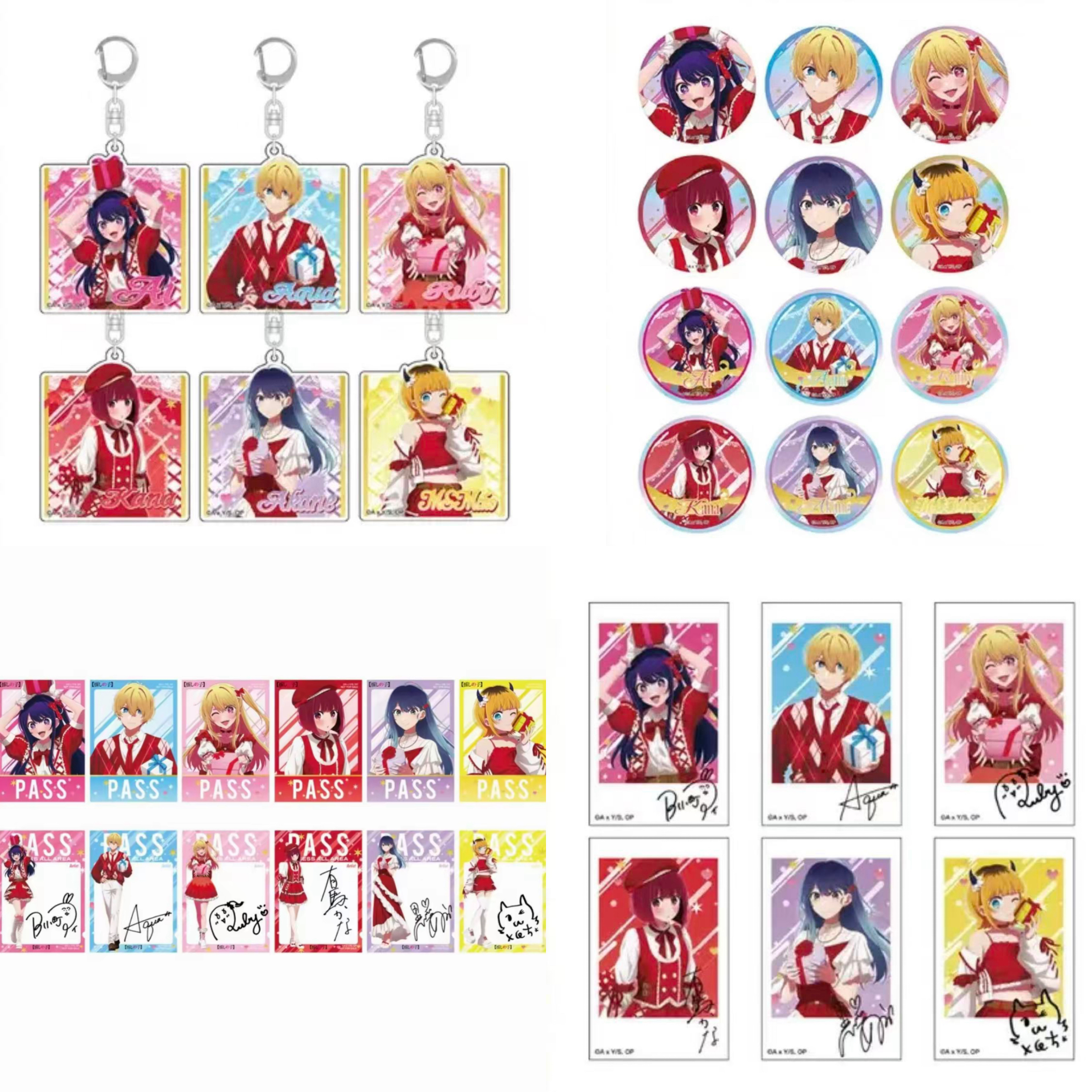 我推的孩子圣诞快闪吧唧拍立得钥匙扣特典日谷正版盲盒代拆