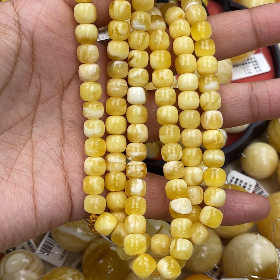 蜜蜡未镶嵌珠宝奇石粉8