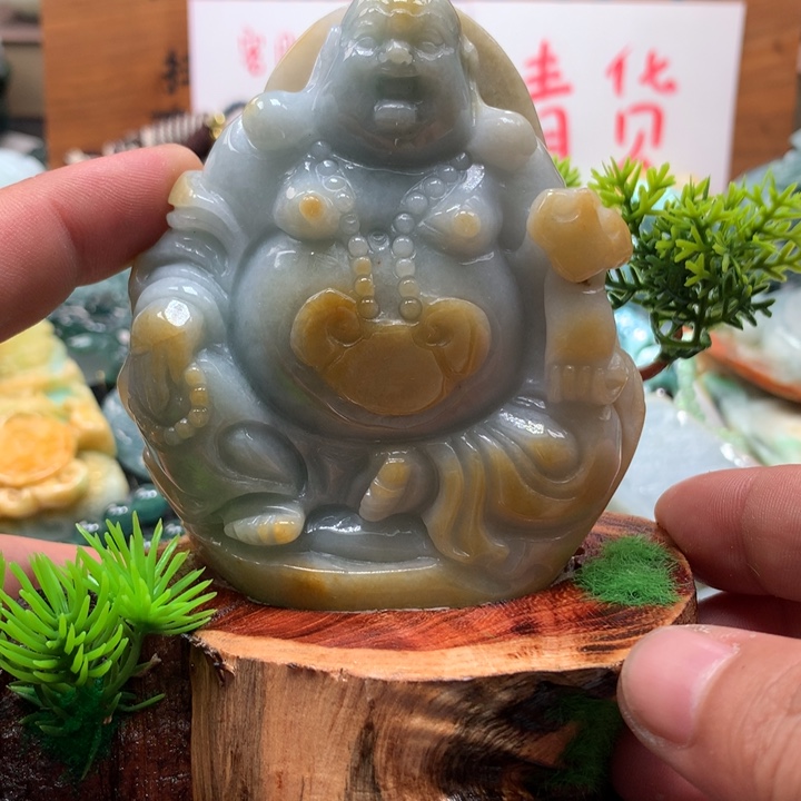 翡翠颈饰未镶嵌保真天然A货翡翠