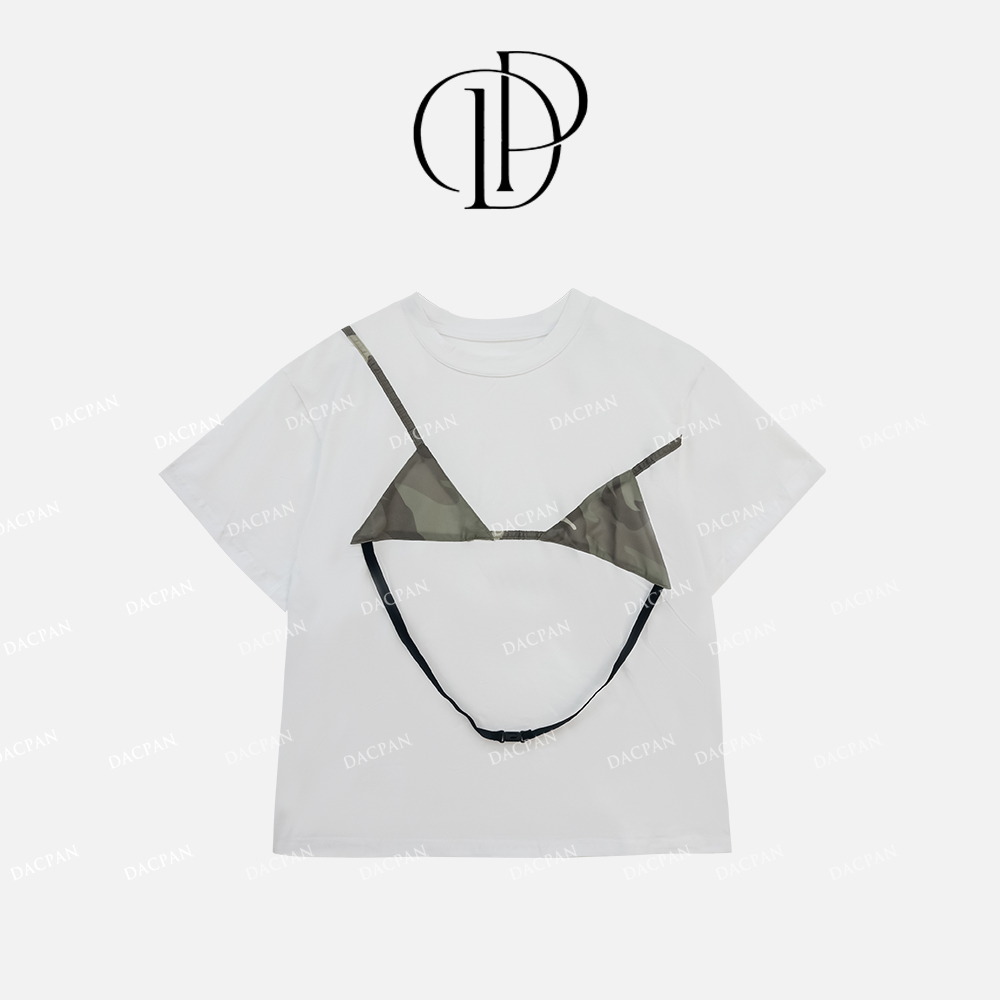 DACPAN-“夏日限定”比基尼印花假两件上衣  2025/盼·PP 8301