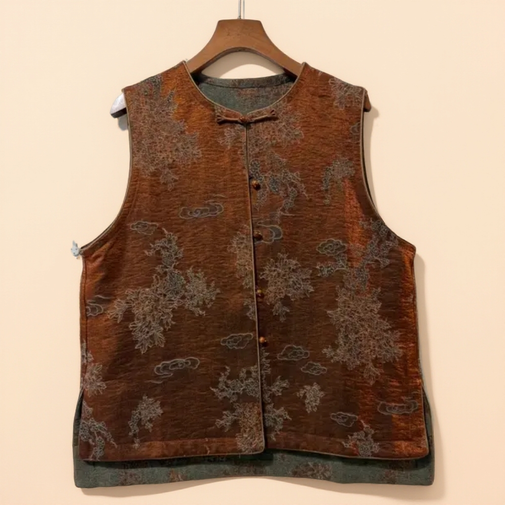 961【王公子专属】新中式加厚时尚优雅百搭国风马甲