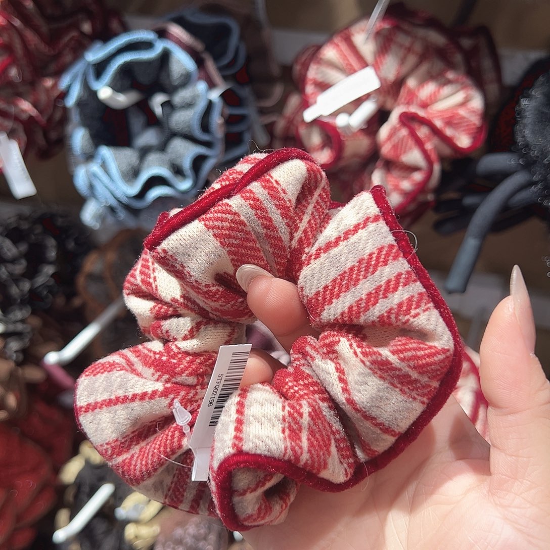 非金属红色条纹发圈