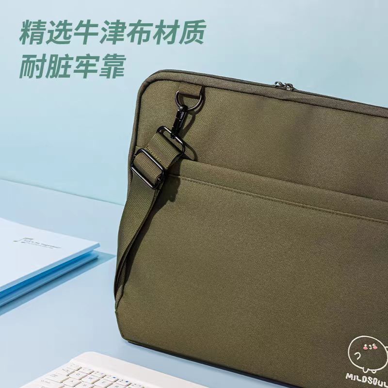 得力72750王源推荐斜挎帆布包书包学生收纳袋补习袋布质风琴包