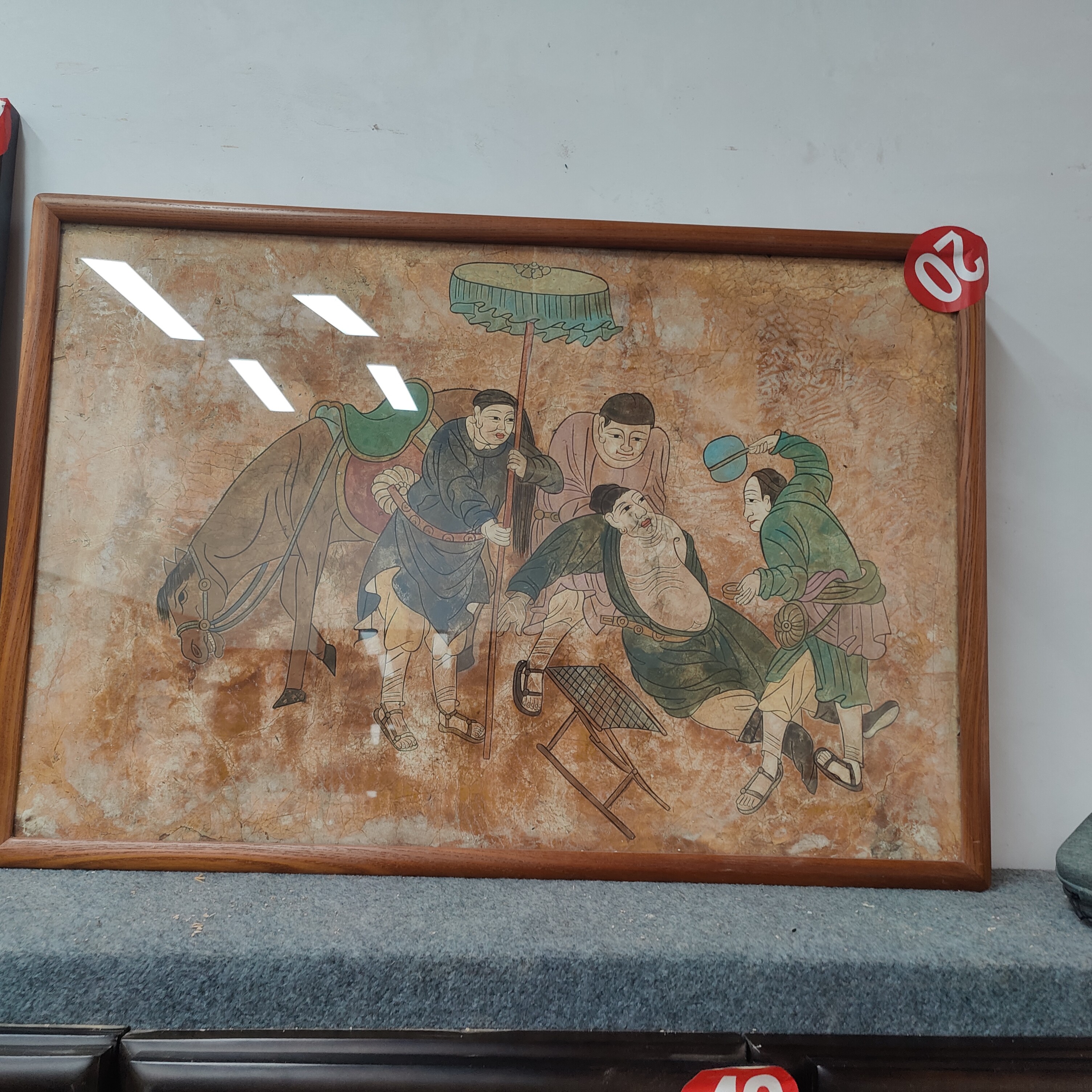 墙皮画尺寸95×65厘米