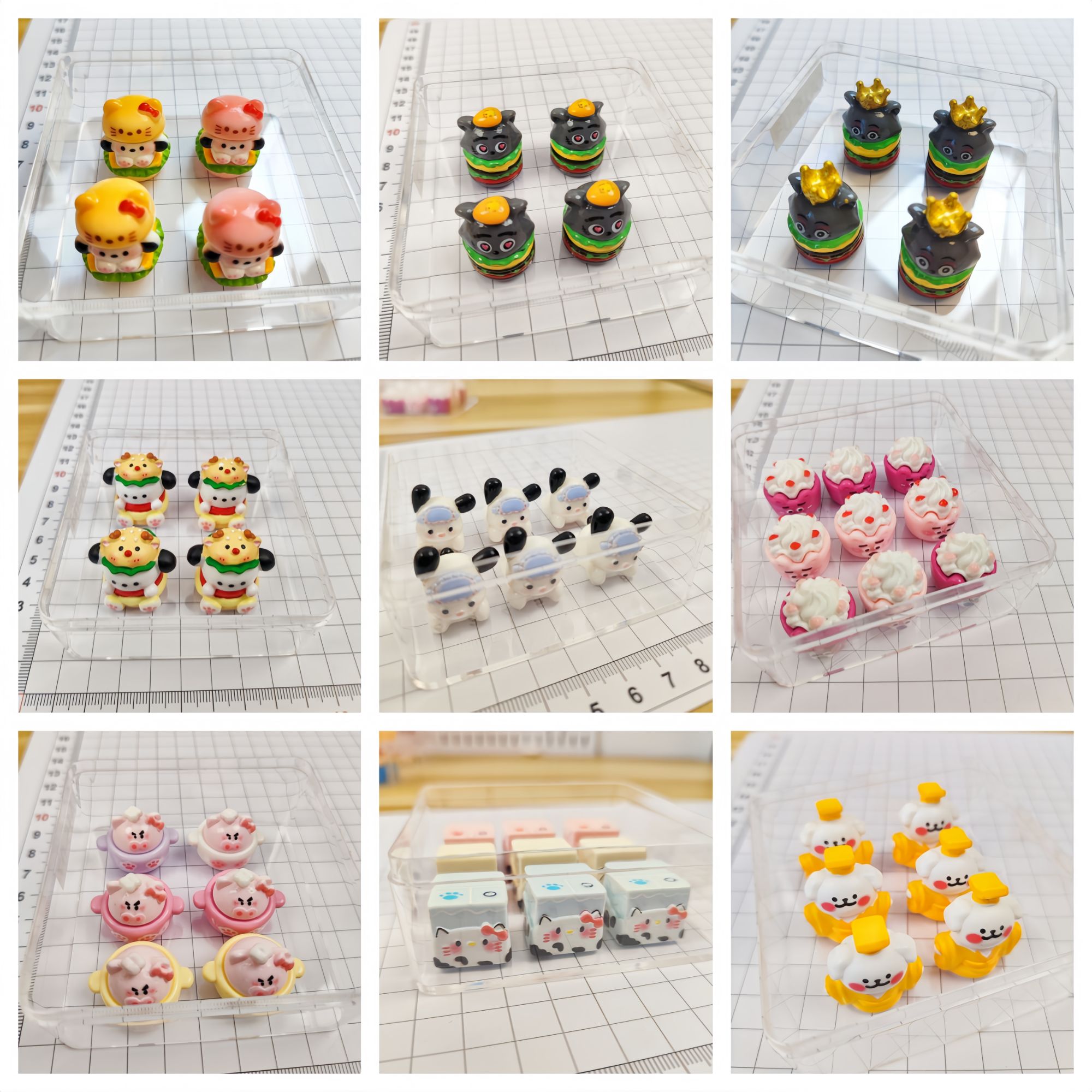 LA15系列小捏捏模具食品级硅胶滴胶火漆蜡模具皇帝小狗太监kt牛奶